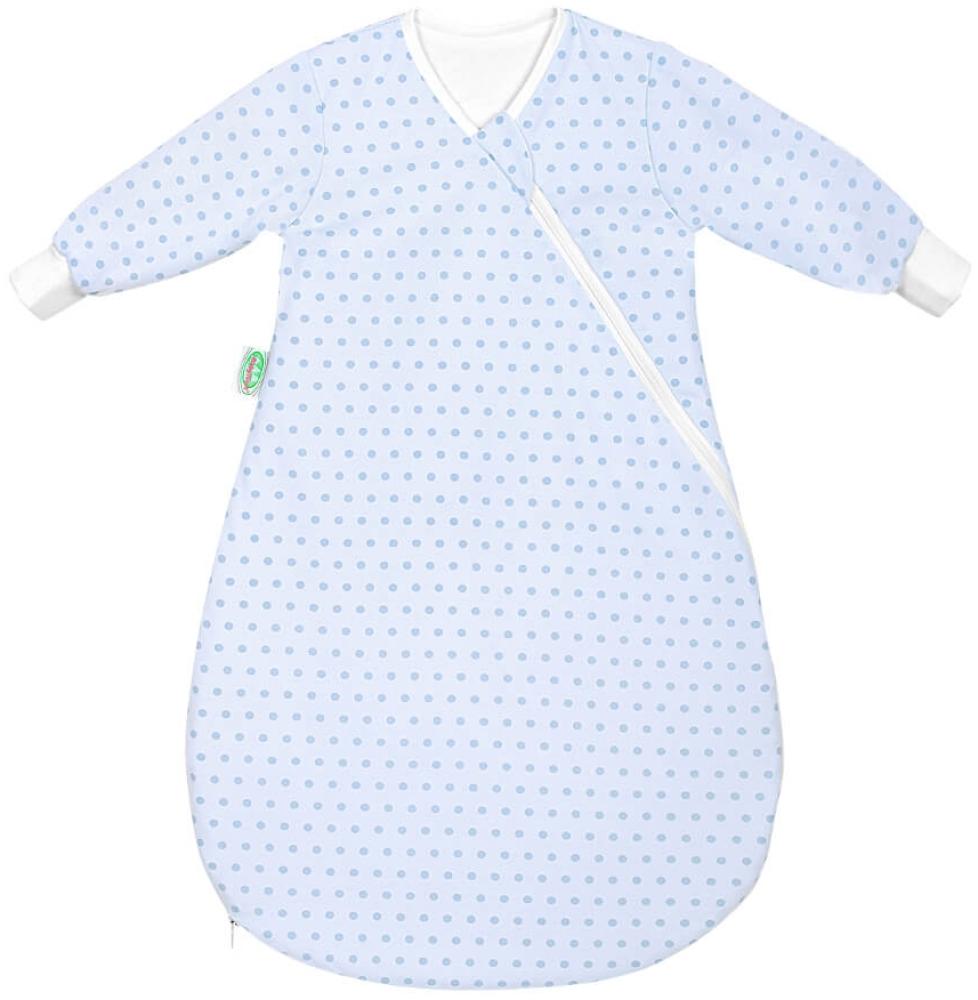 Odenwälder 1430 Jersey-Unterzieh-BabyNest springing dots 60 cm sky blue Bild 1