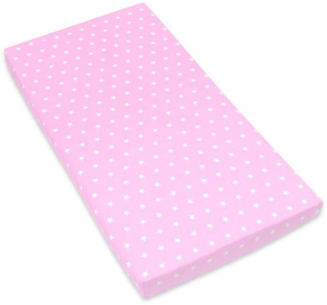 Amilian Spannbettlaken Spannbetttuch für Babybett Kinderbett Baby 100% Baumwolle 120x60 cm, Gummizug: an den Ecken, in vielen Mustern erhältlich Bild 1