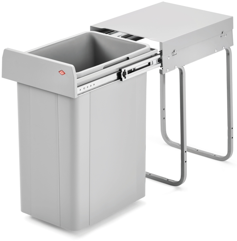 Wesco 757211-85 Abfallsorter 26 Liter BIO SINGLE 30 DT ab 30 cm Schrankbreite, alu grau Bild 1