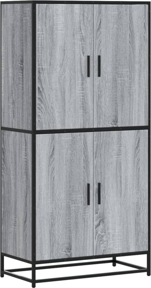 vidaXL Highboard Grau Sonoma 68x35x139 cm Holzwerkstoff 3300833 Bild 1