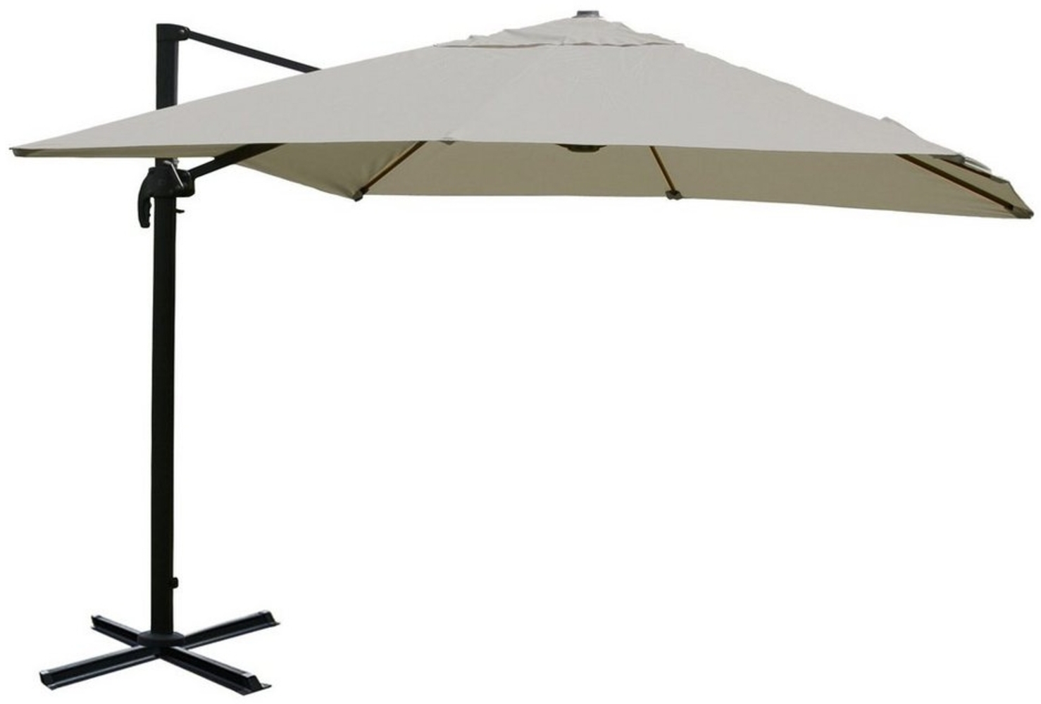 MCW Ampelschirm MCW-A96-5, LxB: 350x350 cm, 5-facher Höhen-/ Neigungswinkelverstellung, Windwiderstandsklasse 2 Bild 1