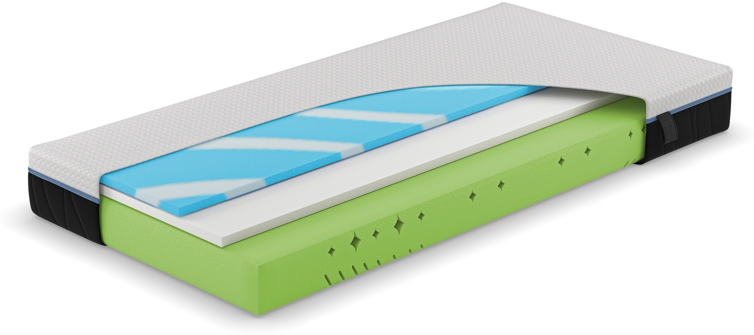 Hn8 Kaltschaum-Matratze "Schlafschön VS", H2, 90 x 200 cm, Höhe: ca. 21 cm Bild 1