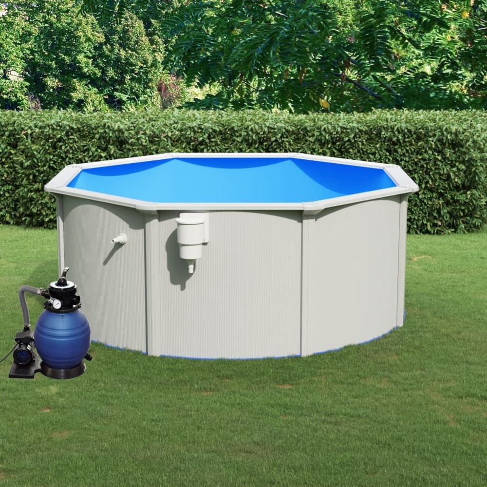 vidaXL Pool mit Sandfilterpumpe 300x120 cm 3098045 Bild 1