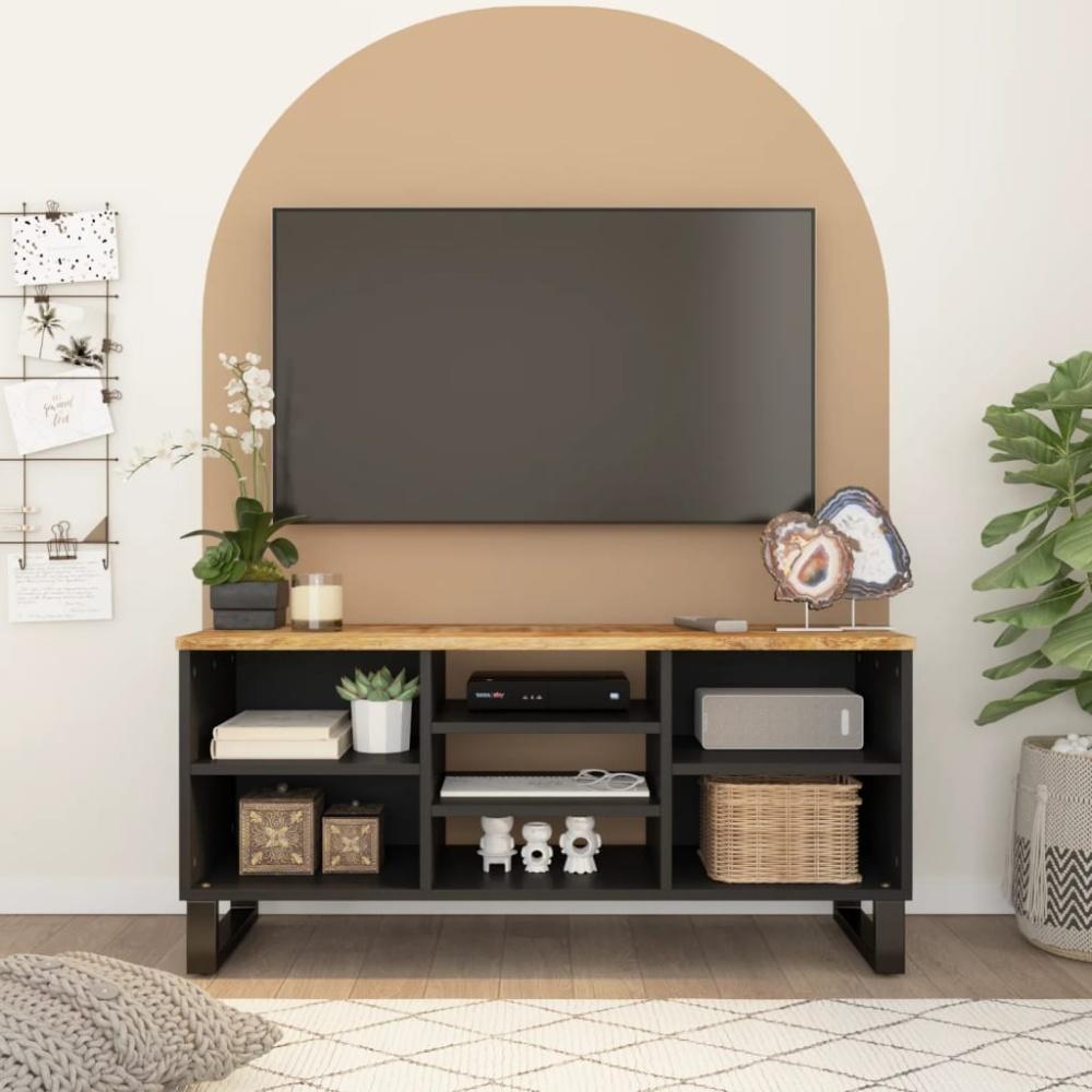 vidaXL TV-Schrank 100x33x46 cm Massivholz Mango & Holzwerkstoff 351966 Bild 1