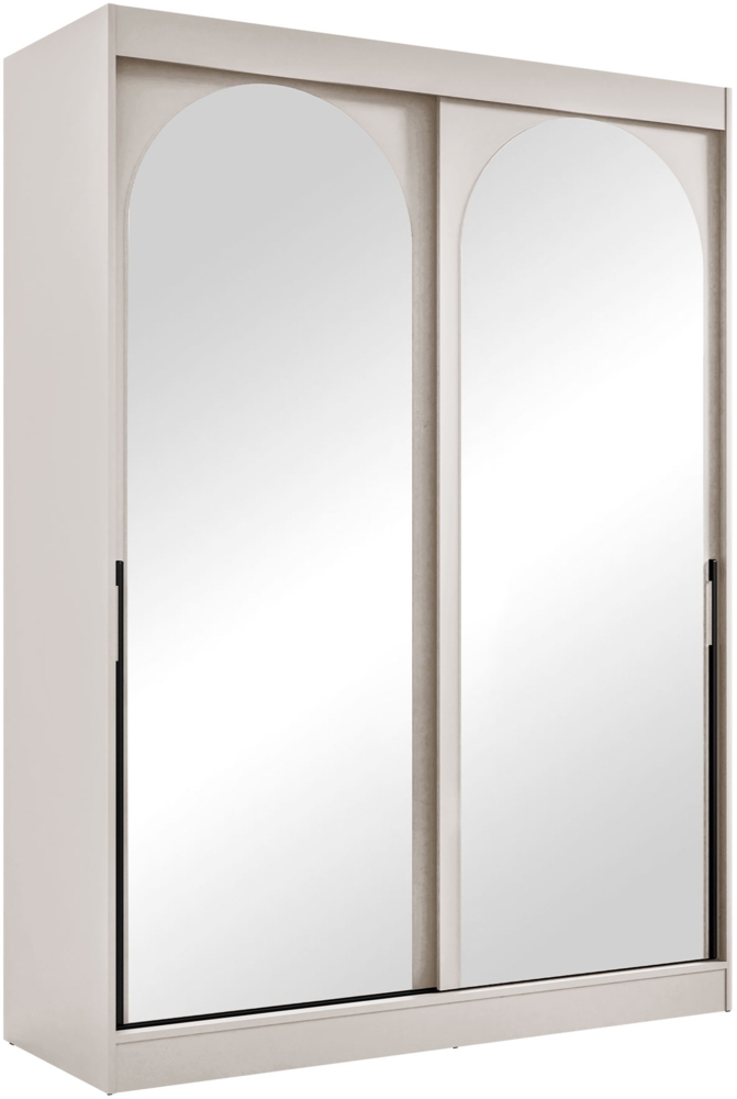 Kleiderschrank Mezzinto 150 (Farbe: Cashmere / Cashmere + Schwarz) Bild 1