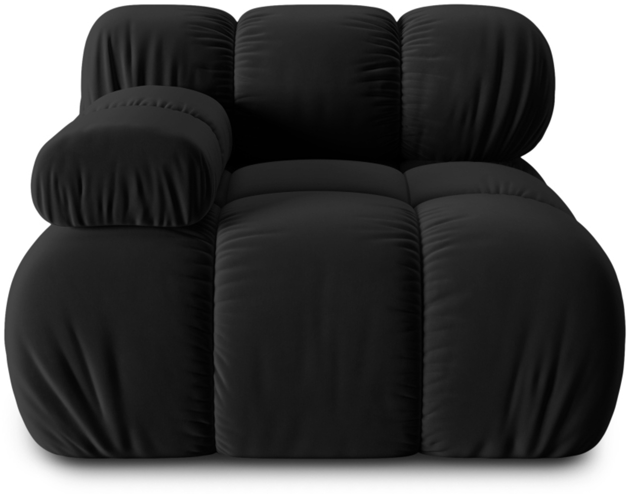 Micadoni Eckmodul Bellis Links Samt Bluvel Schwarz Bild 1