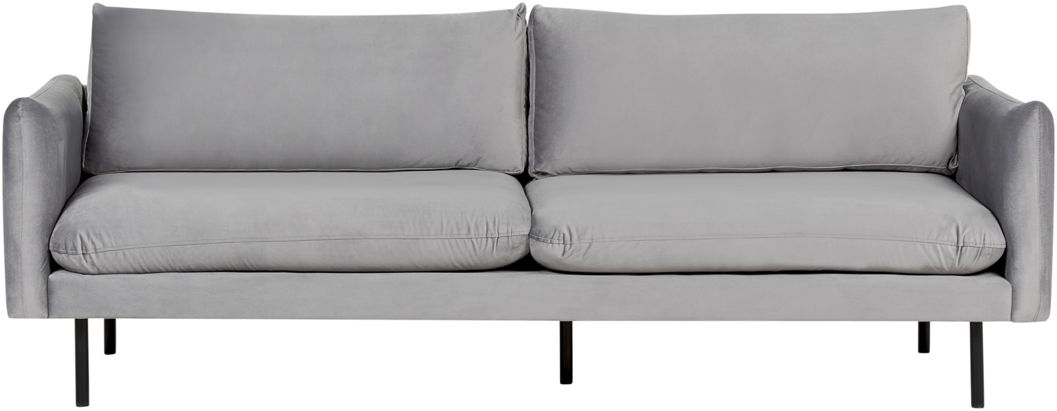 Sofa 3-Sitzer VINTERBRO Samtstoff Grau Bild 1