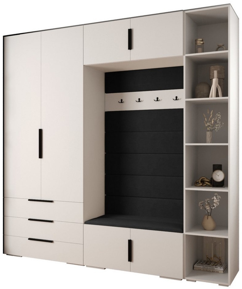 ABIKS MÖBEL Kompaktgarderobe INOVA 1 SATZ 10 Möbelset, Garderobe mit Kleiderstange und Regalen Bild 1