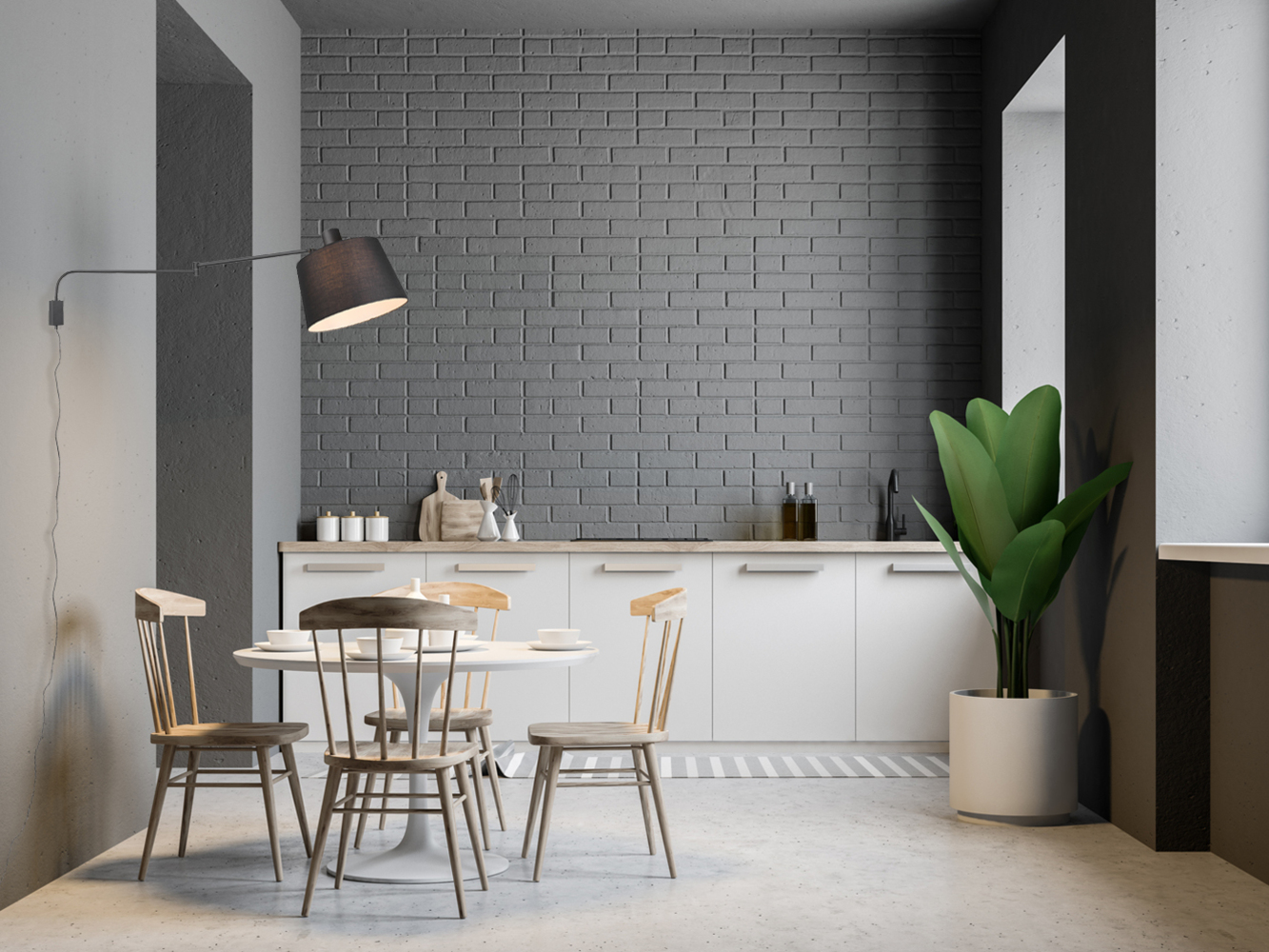 Schwenkbare Wandleuchte BALDO mit Stoffschirm Schwarz, Schnurschalter & Stecker Bild 1