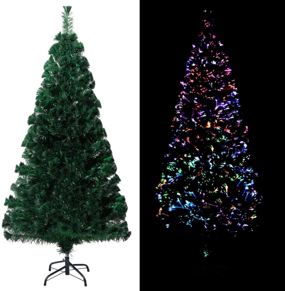 vidaXL Künstlicher Weihnachtsbaum mit Ständer Grün 120 cm Glasfaser 321026 Bild 1