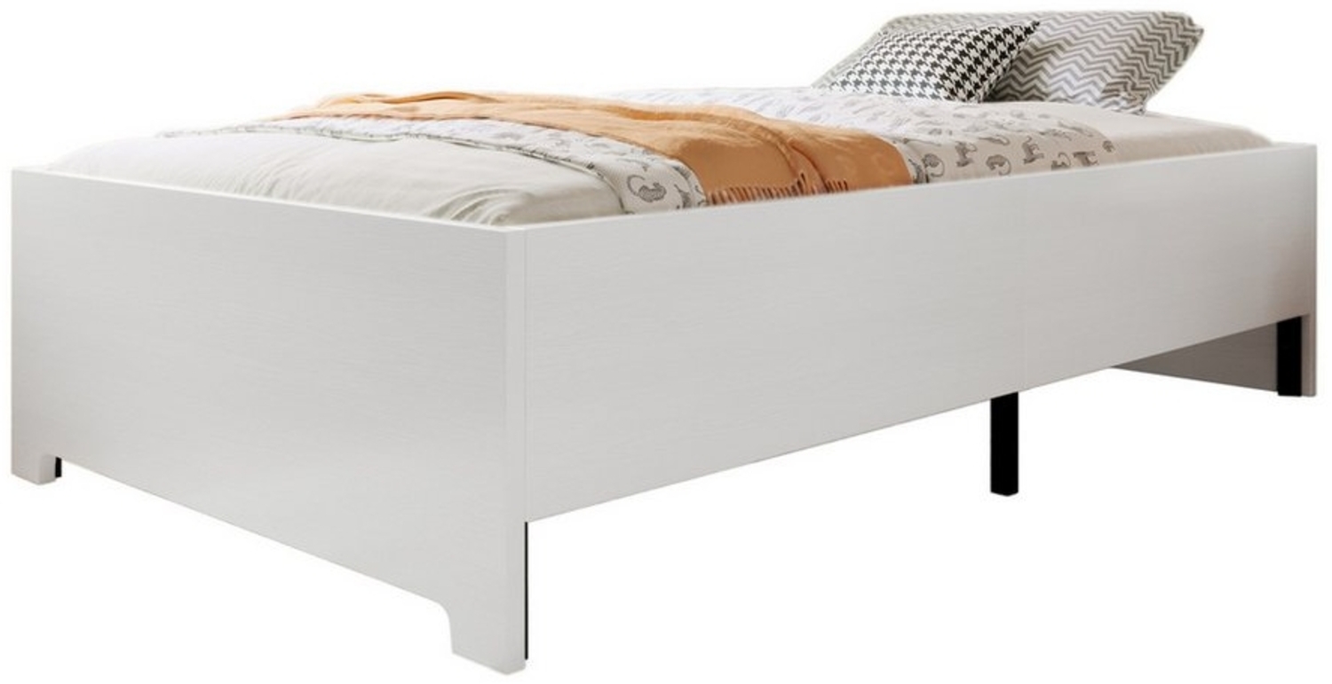 REDOM Kinderbett mit Lattenrost (Einzelbett, 1-tlg, 90×200 cm,Weiß), mit rutschfestem Design Bild 1