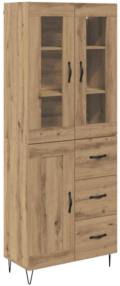vidaXL Highboard Artisan-Eiche 69,5 x 34 x 180 cm Holzwerkstoff 3402703 Bild 1