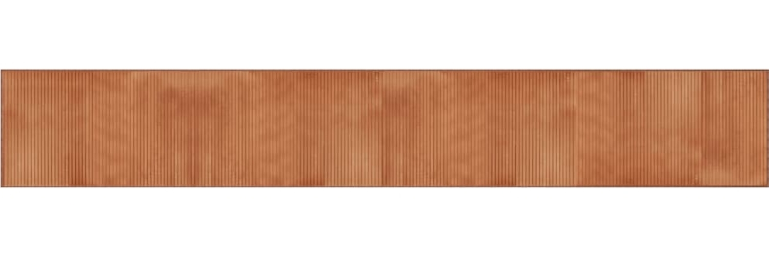 vidaXL Teppich Rechteckig Braun 60x400 cm Bambus 376848 Bild 1