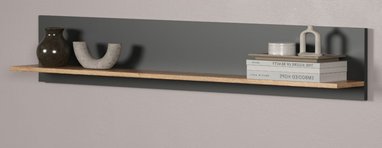 Wandboard Esteban in grau und Eiche Evoke 150 cm Bild 1