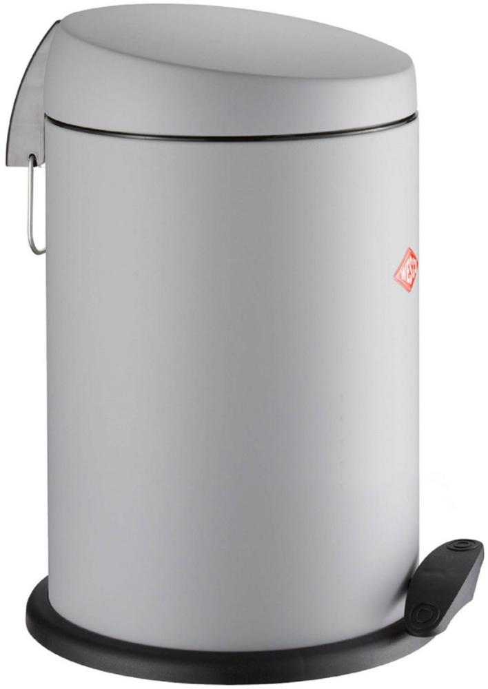 Wesco Capboy Treteimer, Abfalleimer, Mülleimer, Stahlblech, Cool Grey Matt, 13 L, 121212-79 Bild 1