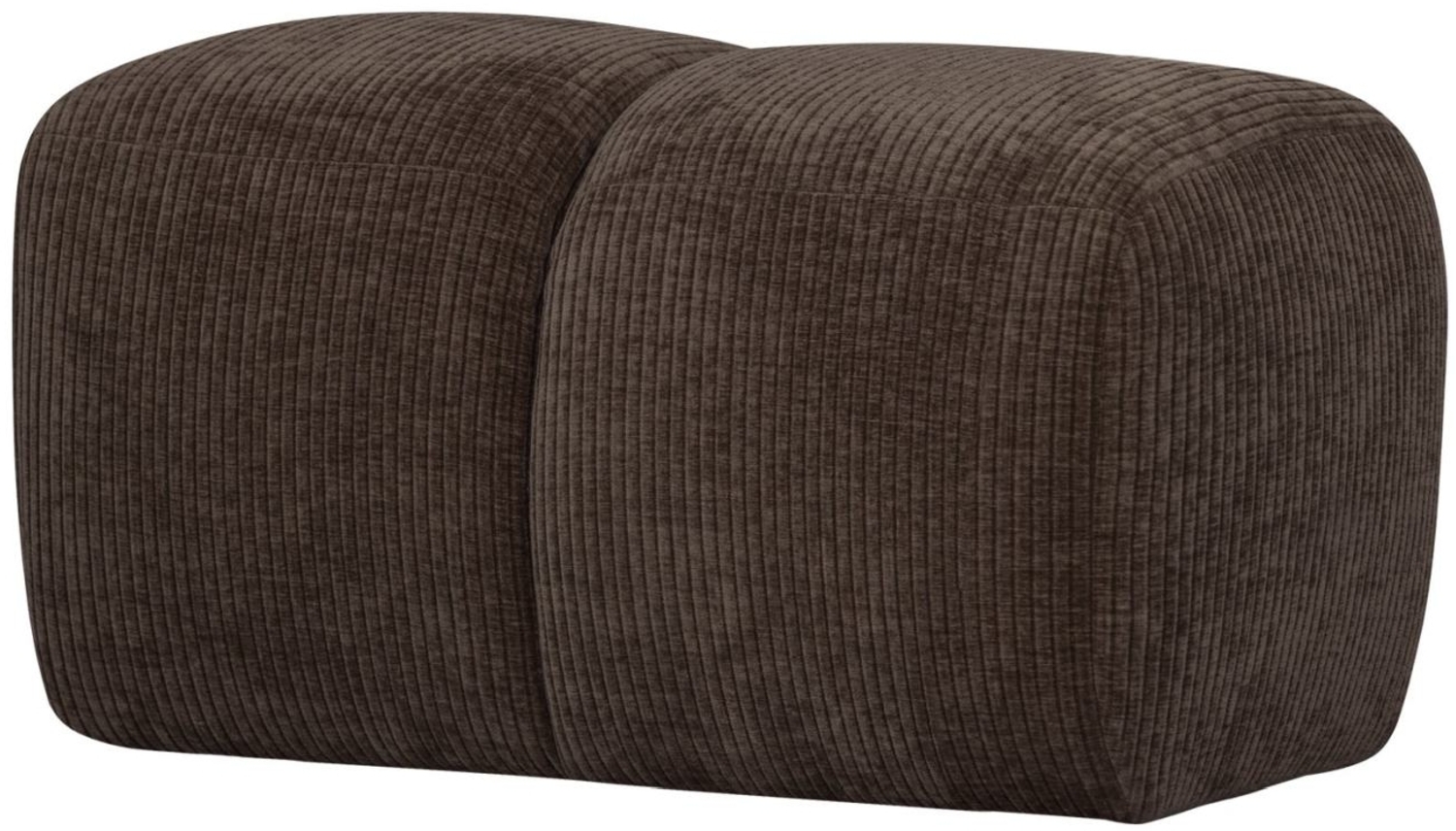 Hocker Mojo aus Flachcord, Braun Bild 1