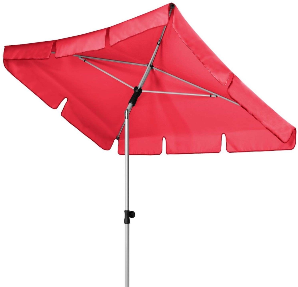 Doppler ACTIVE Sonnenschirm 180x120 cm in 7 Farbvarianten Mittelmastschirm Balkonschirm 809 Rot Bild 1