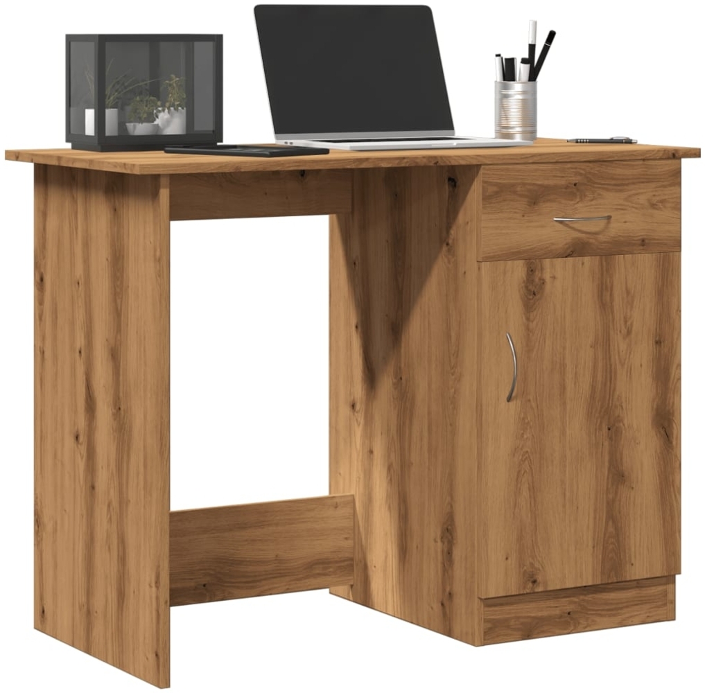 vidaXL Schreibtisch Artisan-Eiche 100x50x76 cm Holzwerkstoff 855955 Bild 1