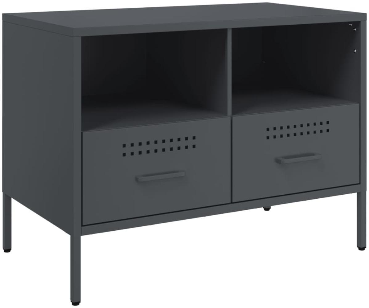 vidaXL TV-Schrank Anthrazit 68x39x50,5 cm Stahl 843046 Bild 1