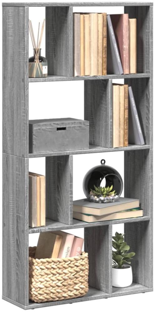 vidaXL Bücherregal Grau Sonoma 60x20x120 cm Holzwerkstoff 858152 Bild 1