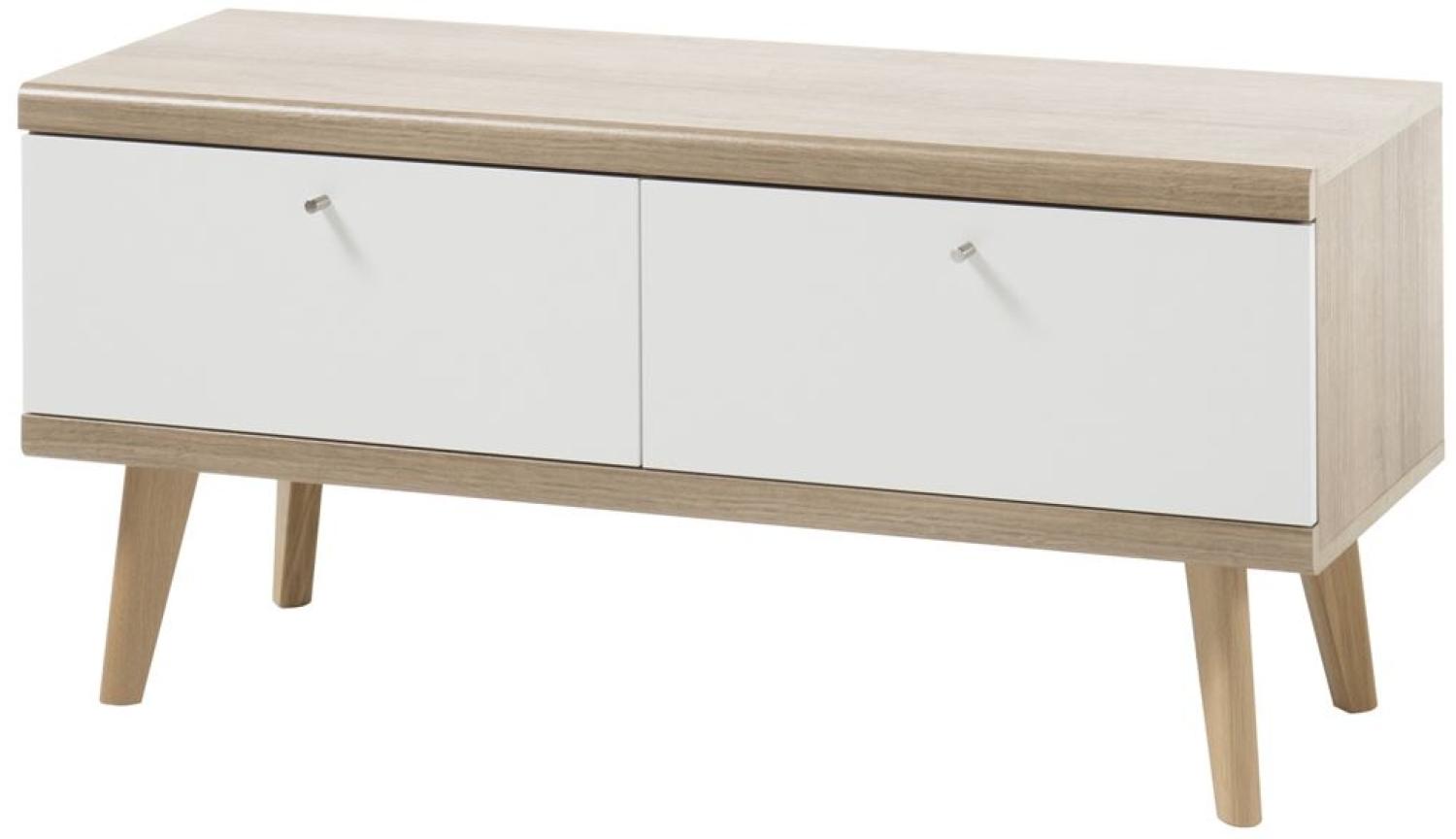 Kleines Lowboard Merle - Skandinavisches Design - Eiche Riviera Bild 1