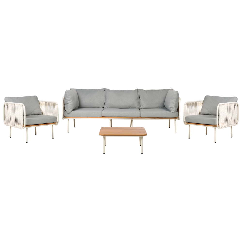 Lounge Set SENISE Metall Grau Bild 1