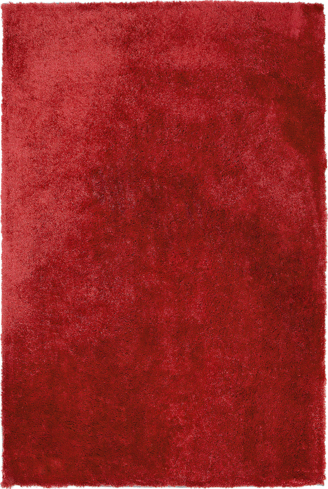 Teppich rot 140 x 200cm Shaggy EVREN Bild 1