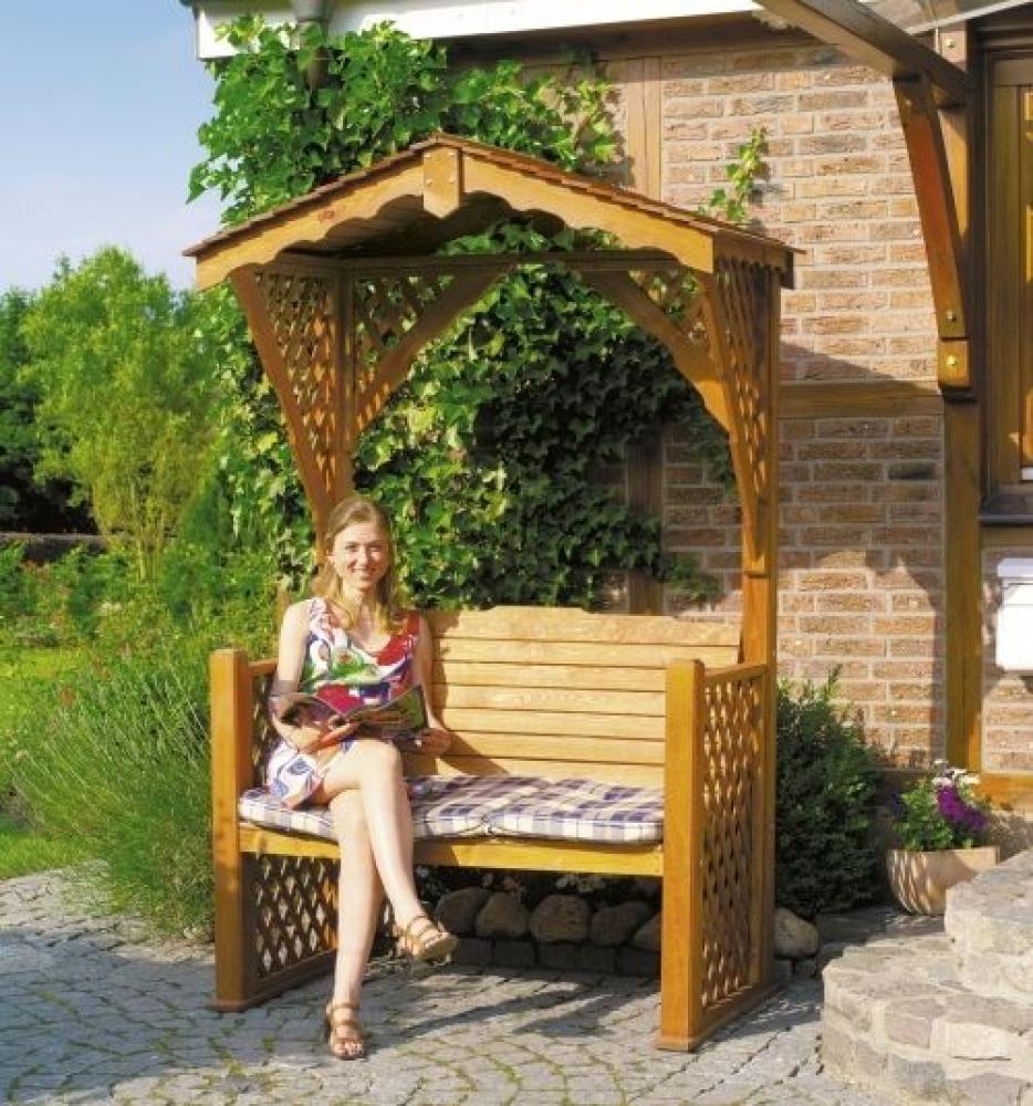 Promadino Gartenlaube Starnberg mit Sitzauflage Bild 1