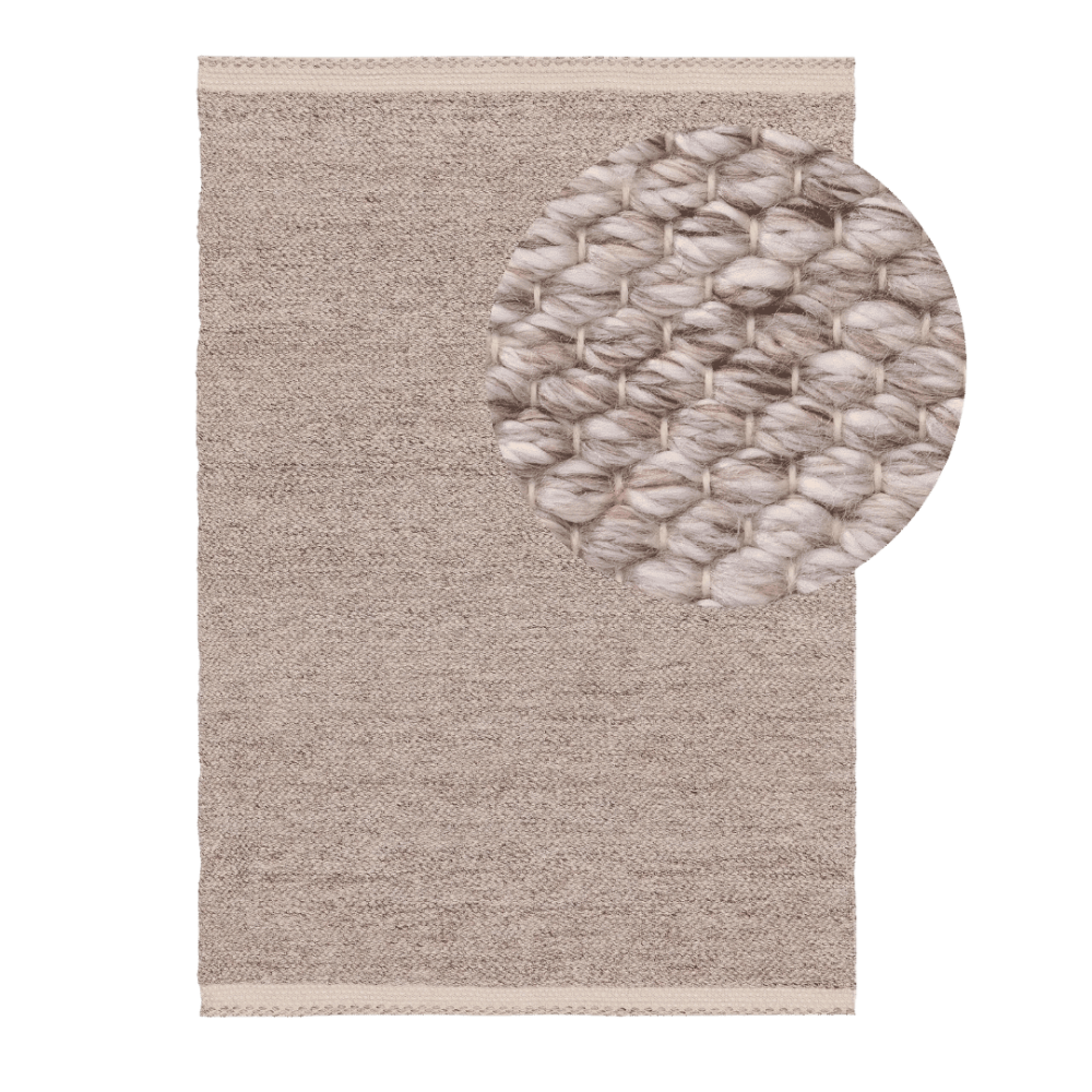 Kiah - Teppich aus recyceltem Material Taupe 160x230 cm Bild 1