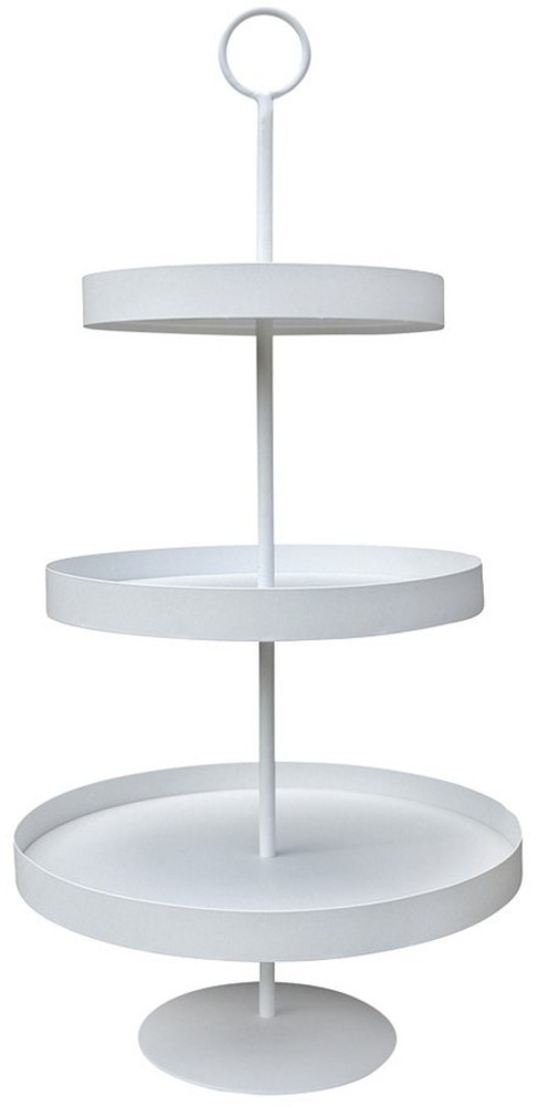 Grafelstein Etagere Etagere LENJA weiß aus Metall modernes Design 3-stöckige Metalletagere Bild 1