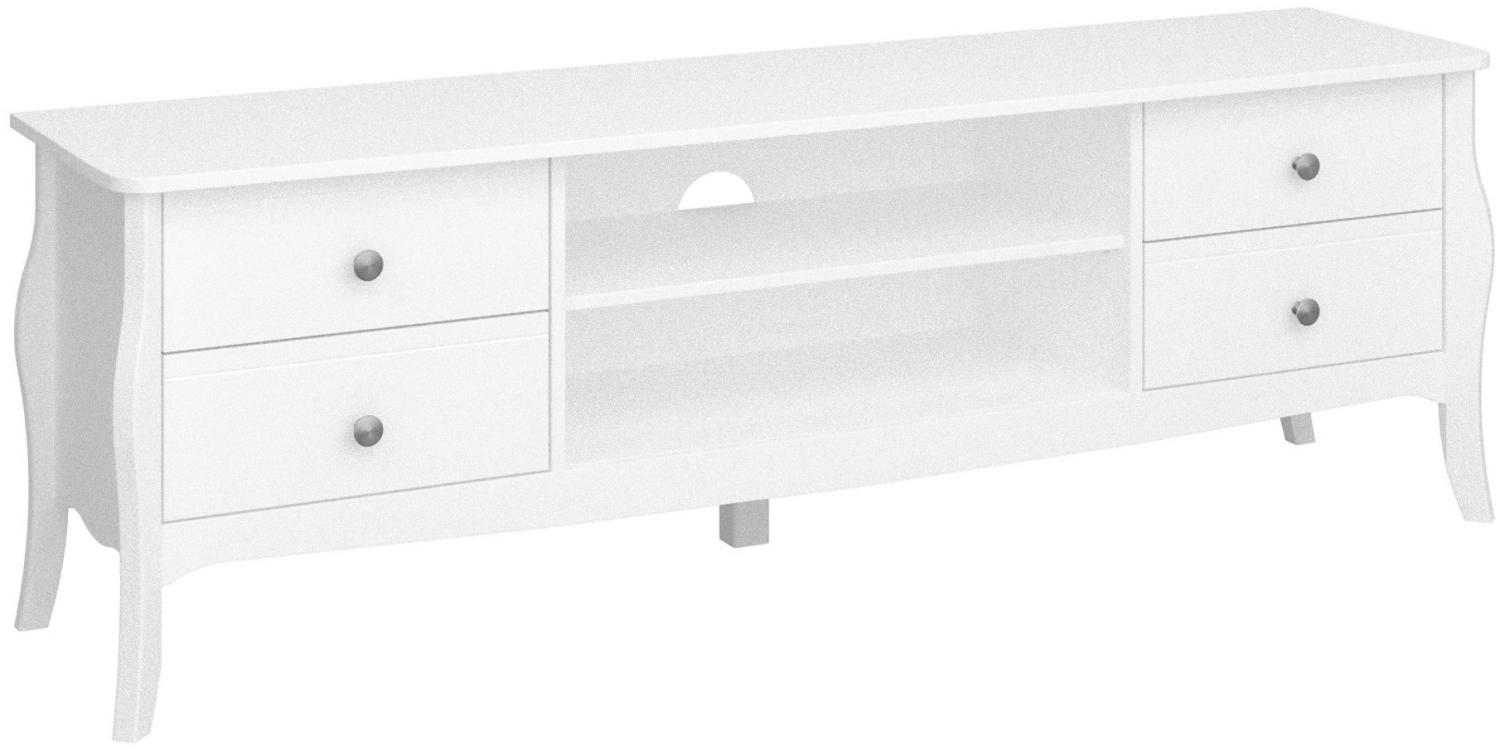 'Baroque' Lowboard weiß, 160 cm Bild 1