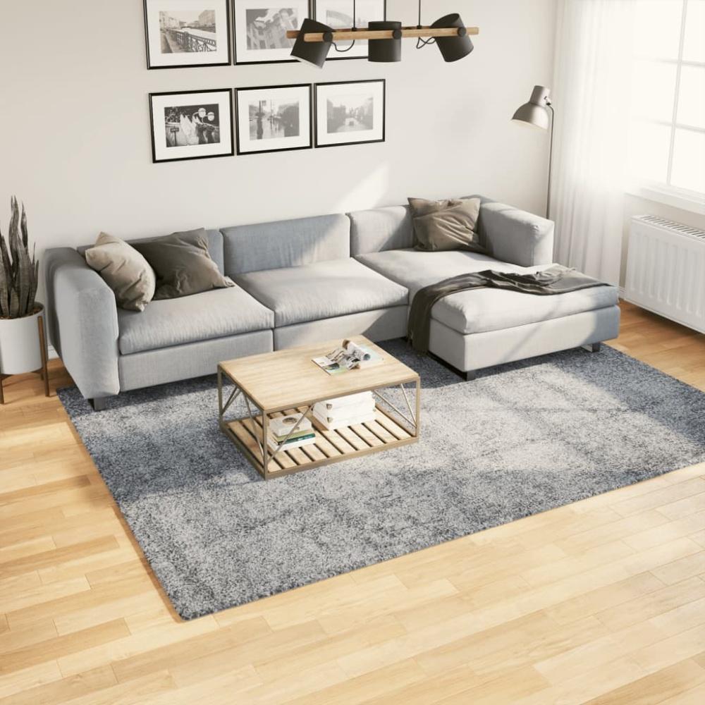 vidaXL Teppich Shaggy Hochflor Modern Blau 200x280 cm 375327 Bild 1