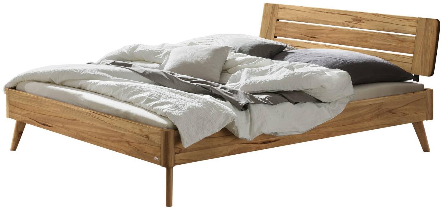 Hasena Lounge Rubiera 180x210 Wildbuche natur, geölt - Fusshöhe 25 cm Massivholzbett Bild 1