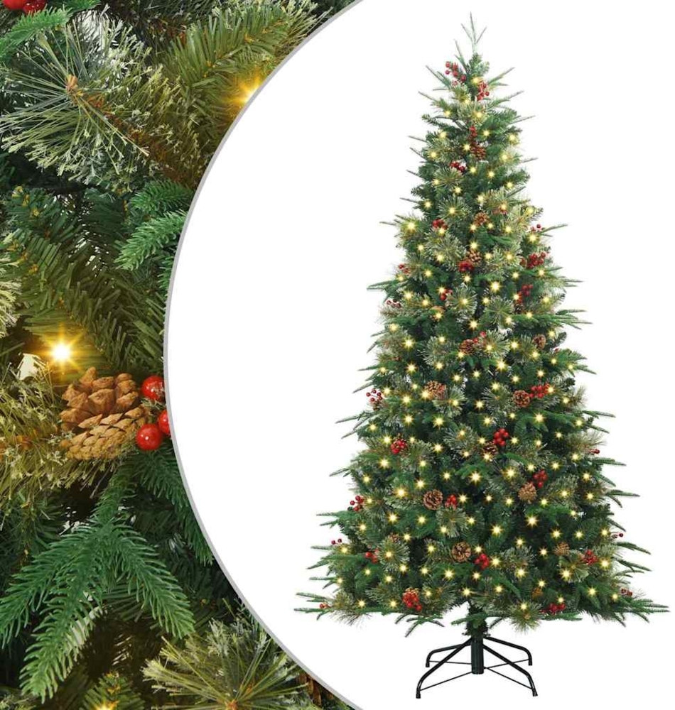 vidaXL Künstlicher klappbarer Weihnachtsbaum Grün 240 cm PE und PVC 3397441 Bild 1