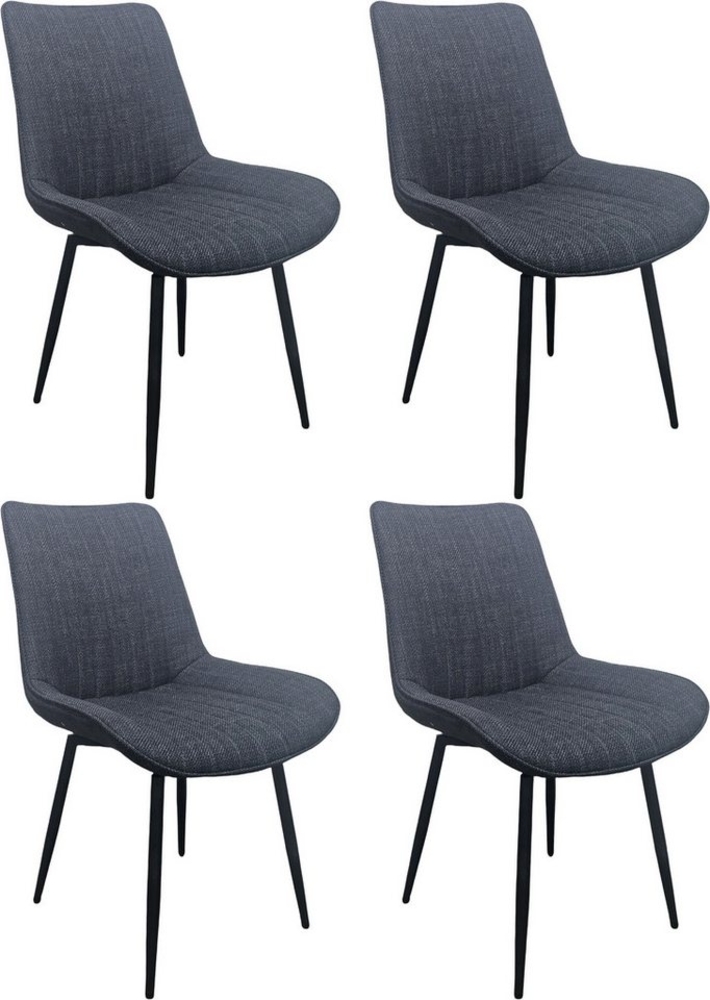 HELA Drehstuhl Vierfußstuhl BERGEN (Set, 4 St), Esszimmerstuhl, XL-Sitzbreite, 360° drehbar Bild 1