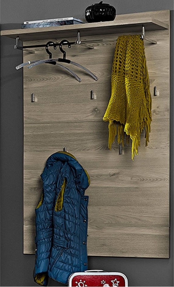 Garderobenpaneel FUNNY Paneel Garderobe in Silbereiche Bild 1