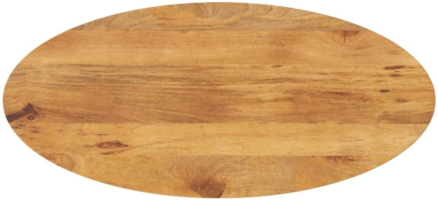 vidaXL Tischplatte 110x40x2,5 cm Oval Massivholz Mango 370861 Bild 1