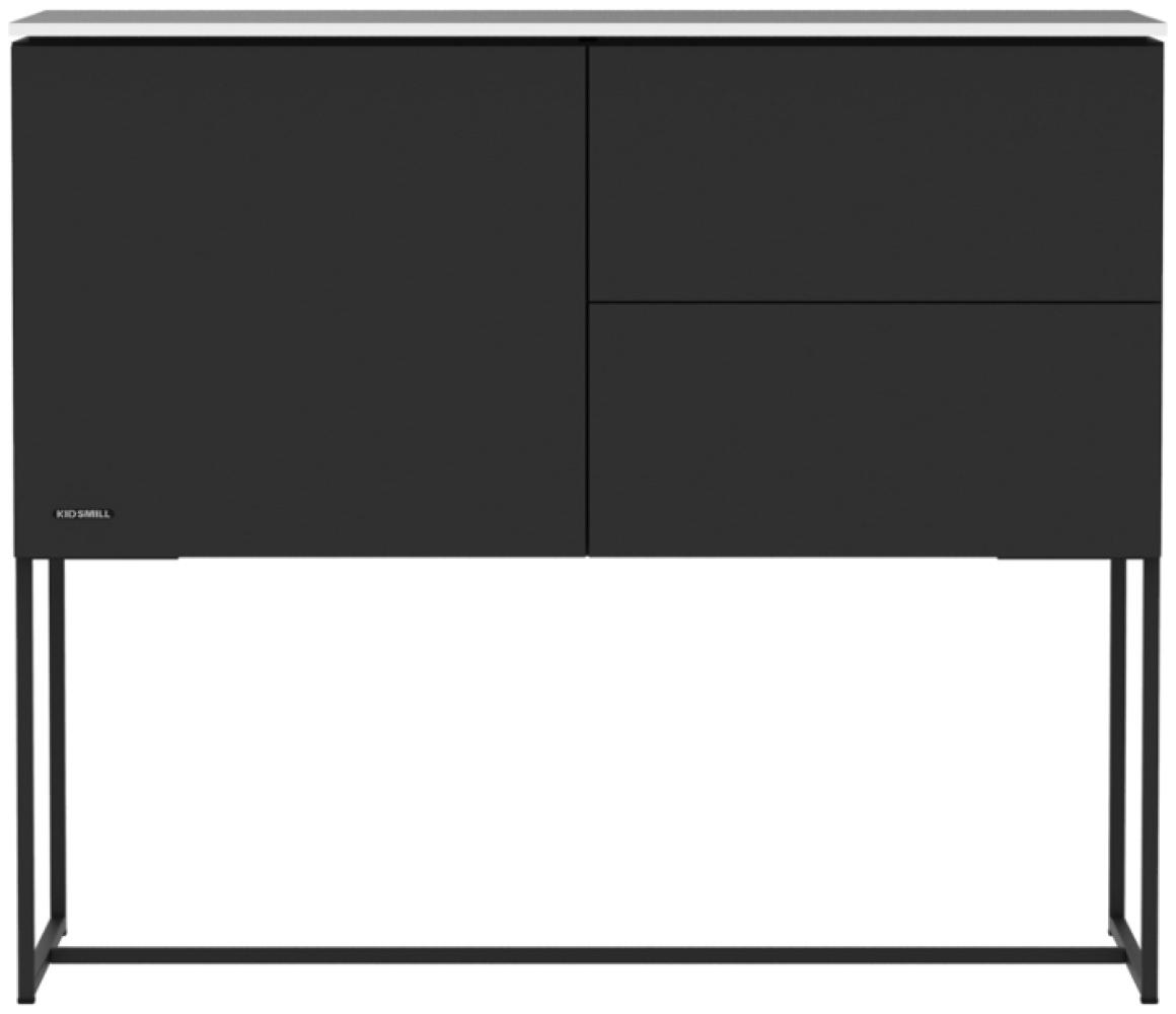 Kidsmill Modular 2 Kommode 1D / 2L Mattschwarz – S Bild 1