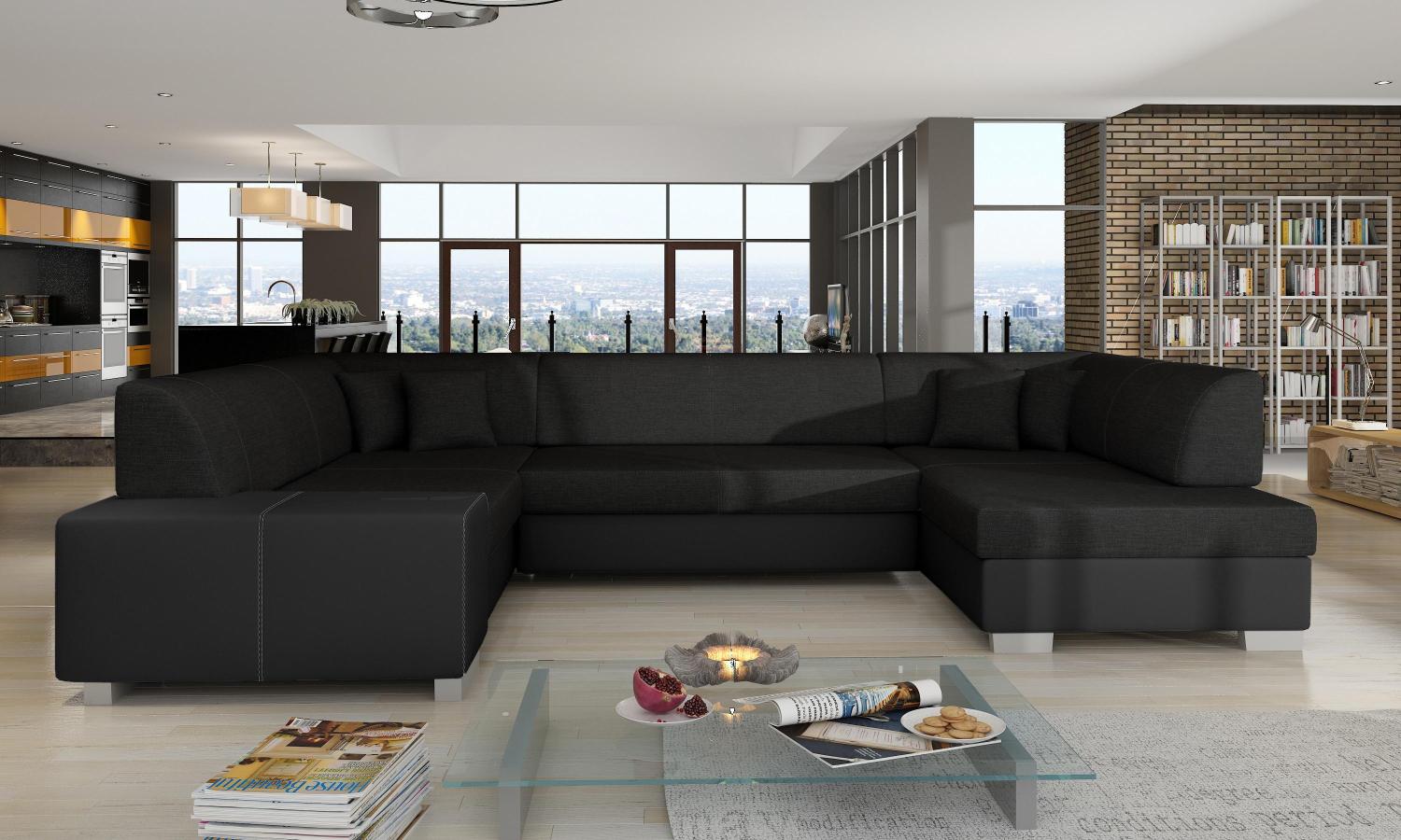 Wohnideebilder Havana Schwarz Ecksofas & Eckcouches Hv43 Bild 1