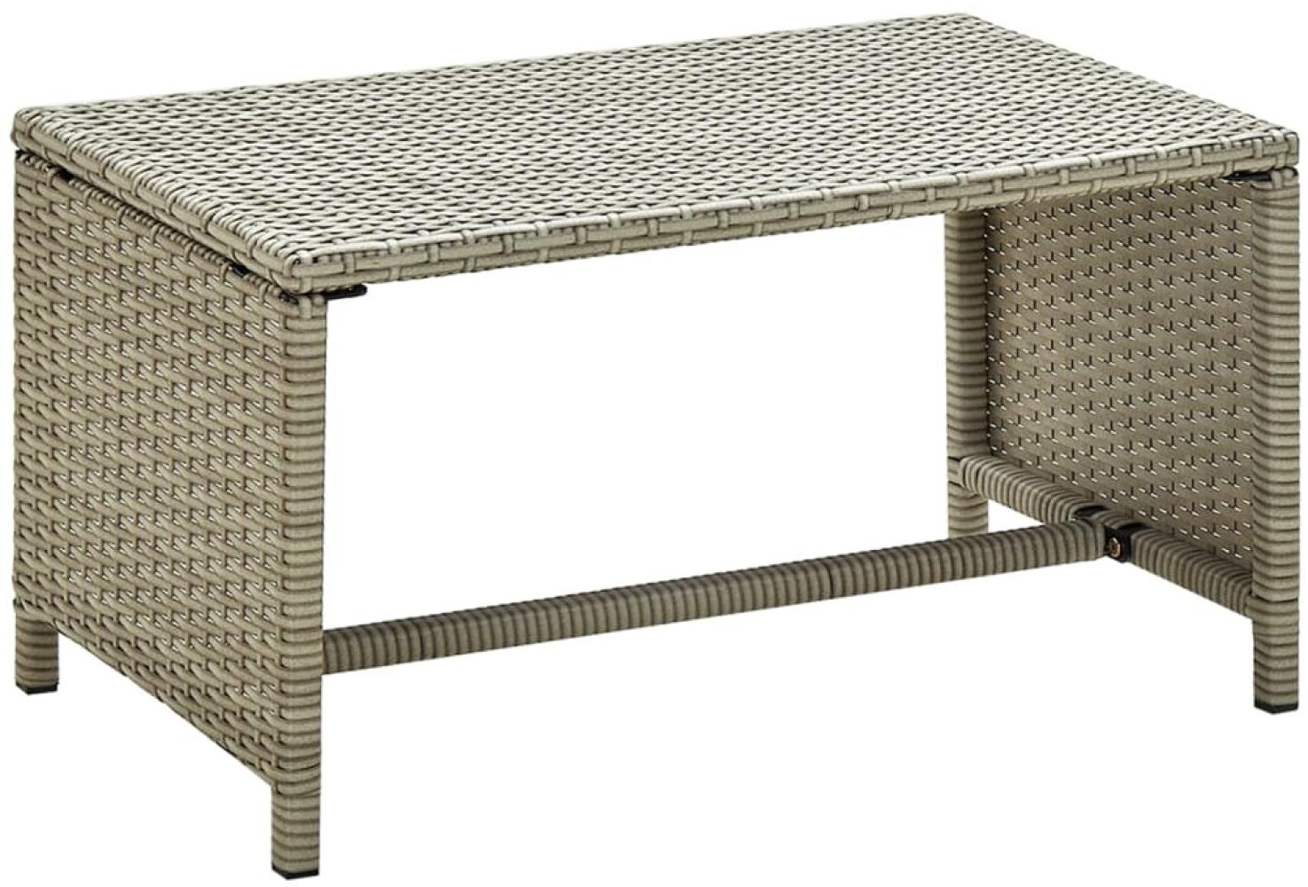 vidaXL Couchtisch Beige 70x40x38 cm Poly Rattan 46395 Bild 1