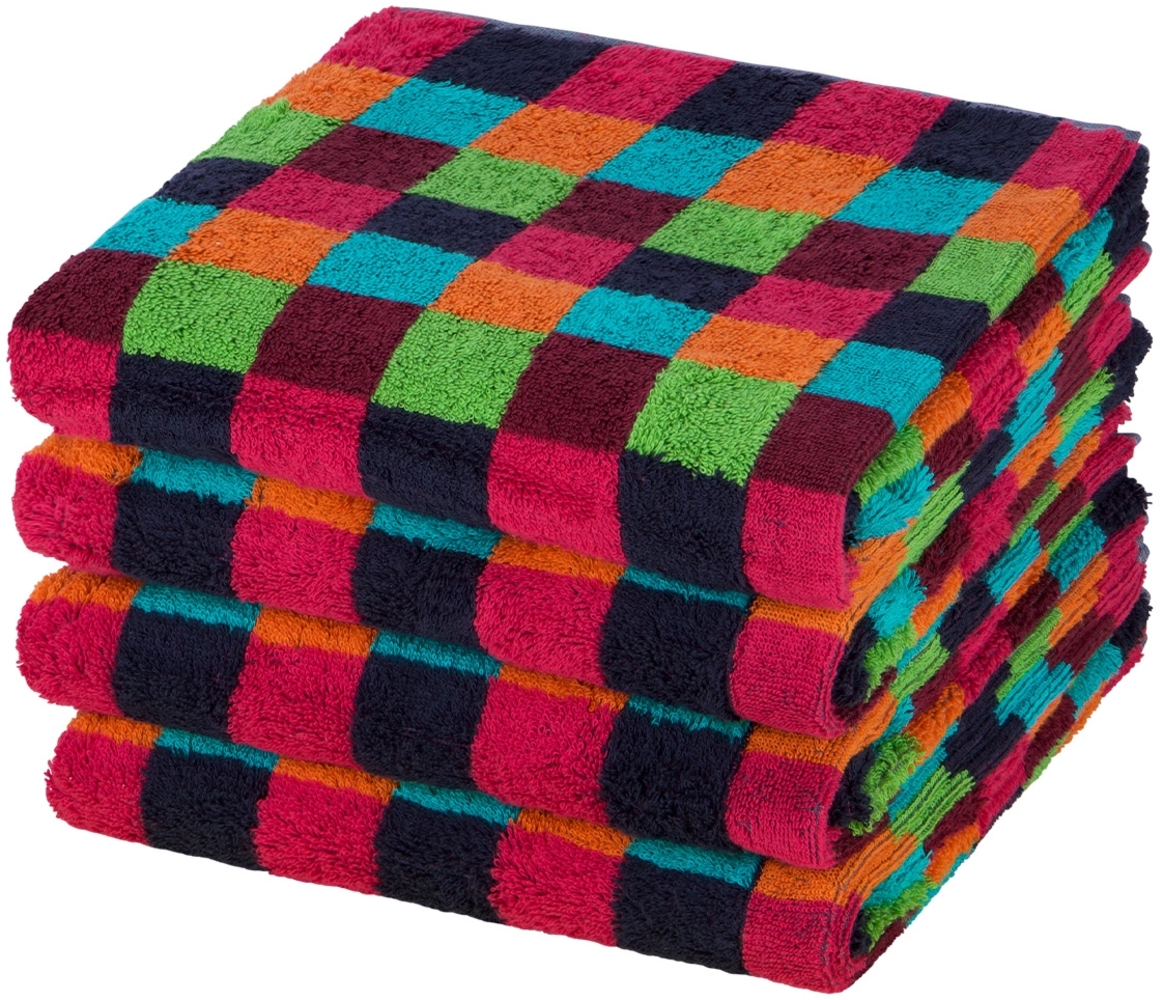 Cawö Lifestyle 4 tlg. Frottier-Set - 4 X Handtuch (50 X 100cm) - 512 g/m2 - Mehrfarbig Bild 1