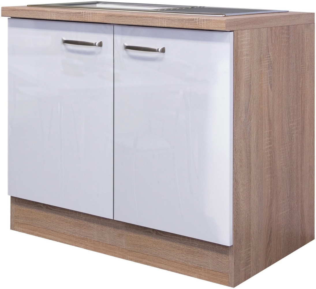 Flex-Well Spülenschrank Florenz (B x H x T) 100 x 86 x 60 cm, inkl. Einbauspüle Bild 1