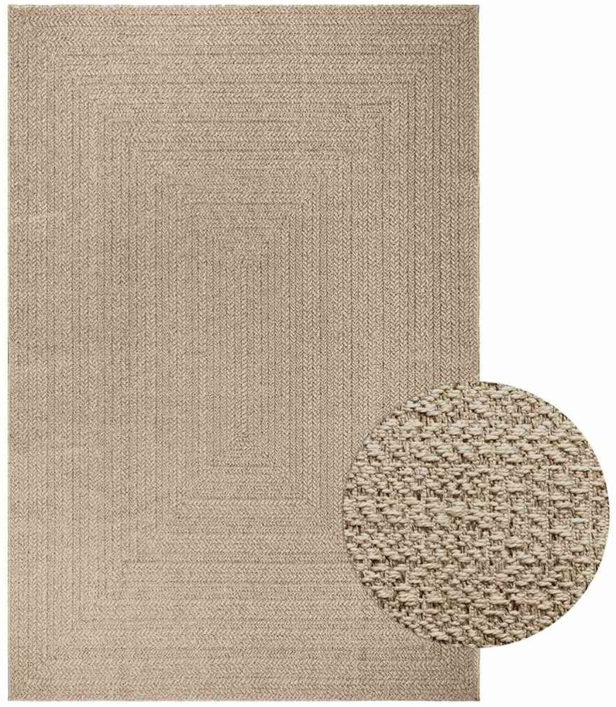 Teppich ZIZUR Beige 200x290 cm Jute-Optik Indoor und Outdoor 4010398 Bild 1