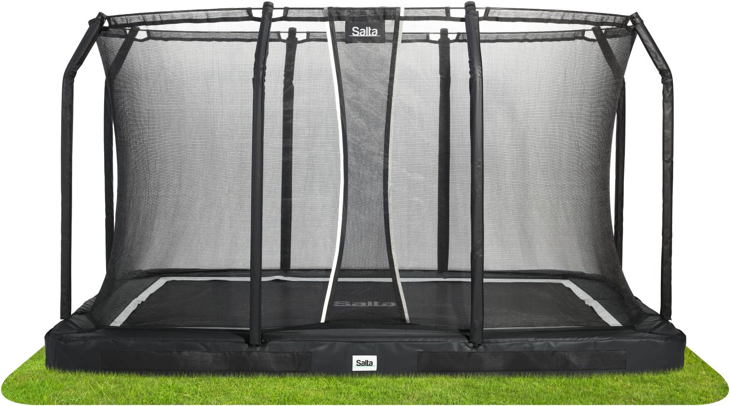 SALTA Trampolin 'Premium Ground' inkl. Netz, schwarz, 366x244 cm Bild 1