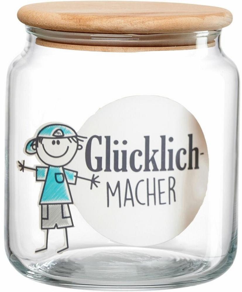 Ritzenhoff & Breker Dose Best Friends Glücklichmacher, Vorratsdose, Aufbewahrungsdose, Glas, 1. 1 L, 816495 Bild 1