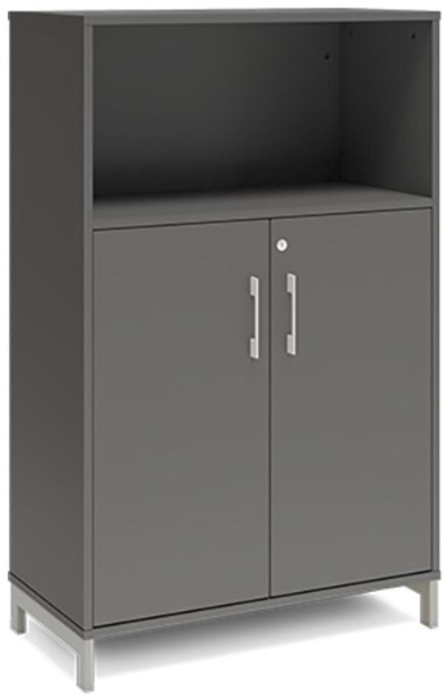 Büroschrank DNA 800x1275 mm Anthrazit/Weiß 3A4/2A4 Bild 1