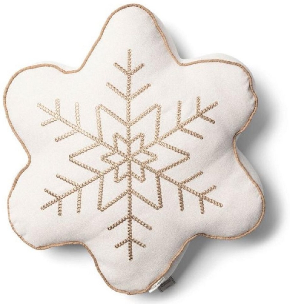 Rivièra Maison Kissenhülle Kissen Wonderful Snowflake Box Pillow Bild 1