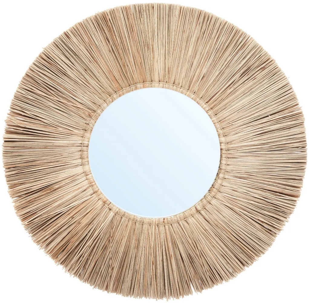 Der Alang Alang Spiegel - Natur - L - Natürlich - 50x50x5cm Bild 1