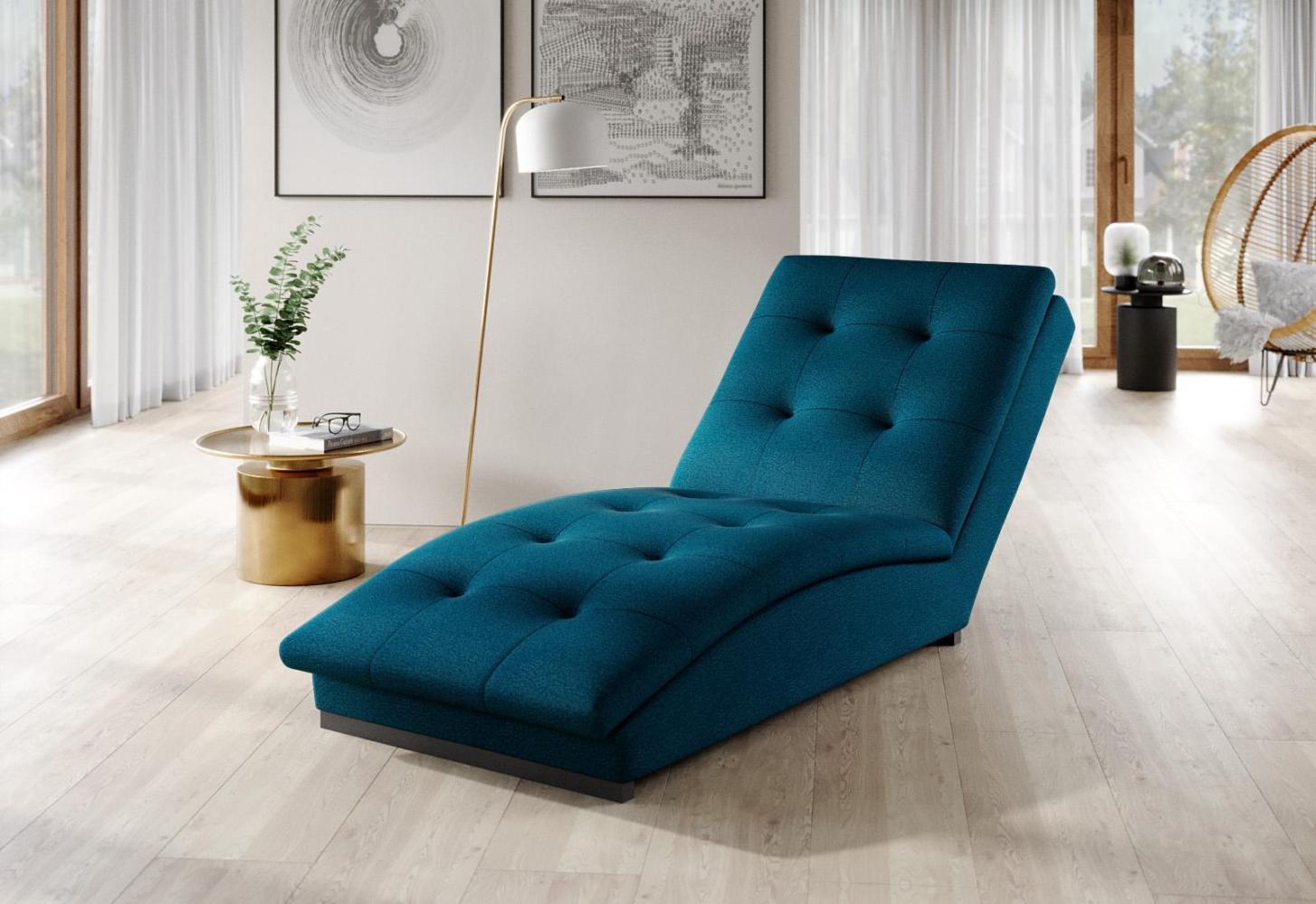 Wohnideebilder Doro Dunkelblau Chaiselongue CH-DOR-40NU Bild 1