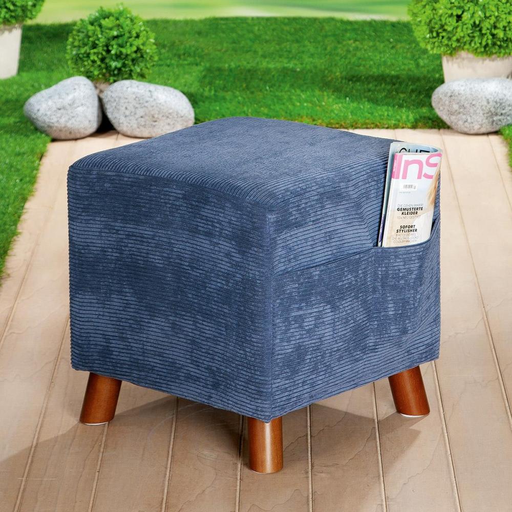 Gilde Holz Pol sterhocker " Azul " 44872 Bild 1